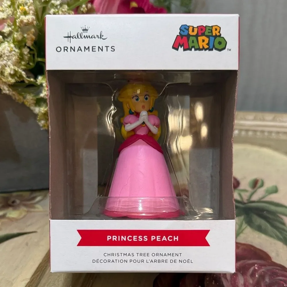 Hallmark Super Mario Princess Peach Christmas Tree Ornament NEW in Box